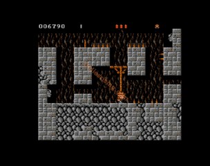 une photo d'Ã©cran de Rick Dangerous sur Commodore Amiga
